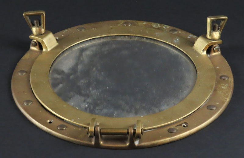 Vintage Brass Nautical Ships Porthole now Converted to (1 of 1)