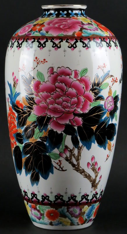 Large Contemporary Chinese Rose Famille Porcelain Vase. (1 of 1)