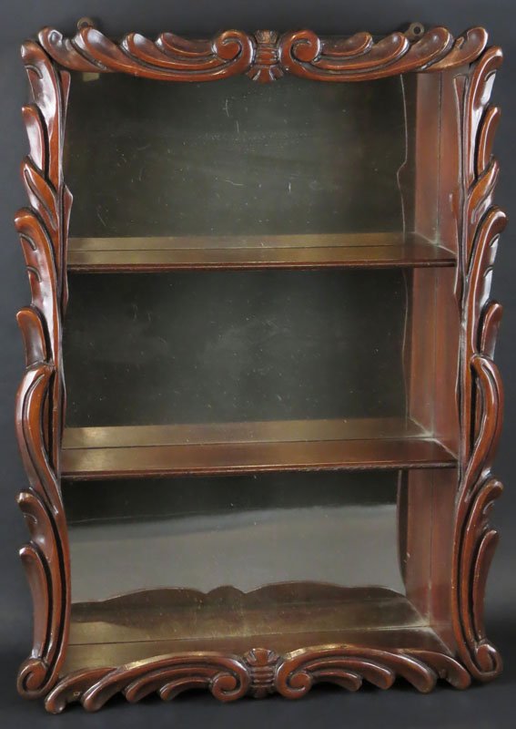 Wooden Mirrored Shadowbox. Unsigned. Good Condition. (1 of 1)