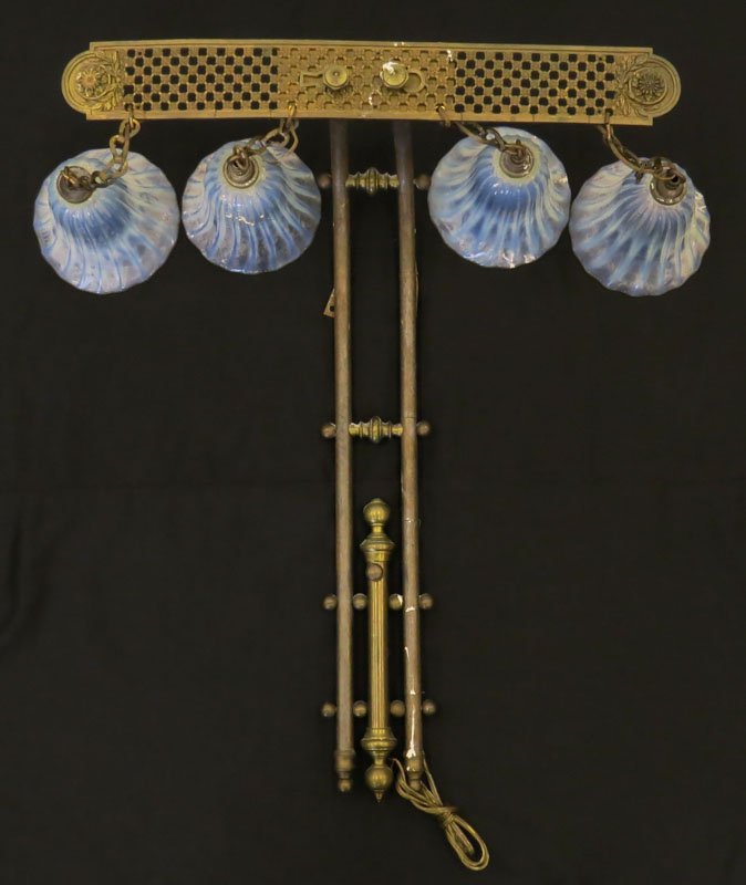 19th Century Brass or Bronze Wall Fixture with Four (4) (1 of 1)