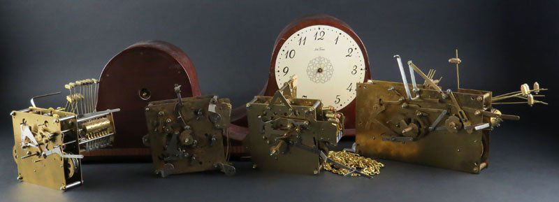Two (2) Humpback Mantle Clocks With Partial Movement (1 of 1)