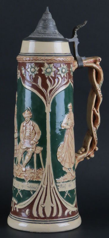 Oversized German Beer Stein. Signed Germany. Good (1 of 1)