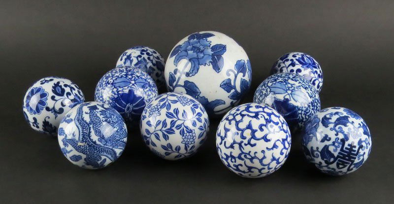 Collection of Ten (10) Chinese Blue and White Ceramic (1 of 1)