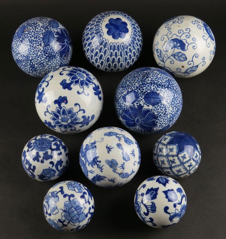 Collection of Ten (10) Chinese Blue and White Ceramic (1 of 1)
