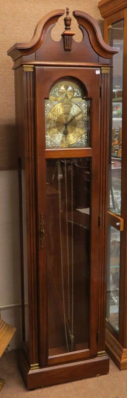 Modern Tempus Fugit Wooden Grandfather Tall Case Clock. (1 of 1)