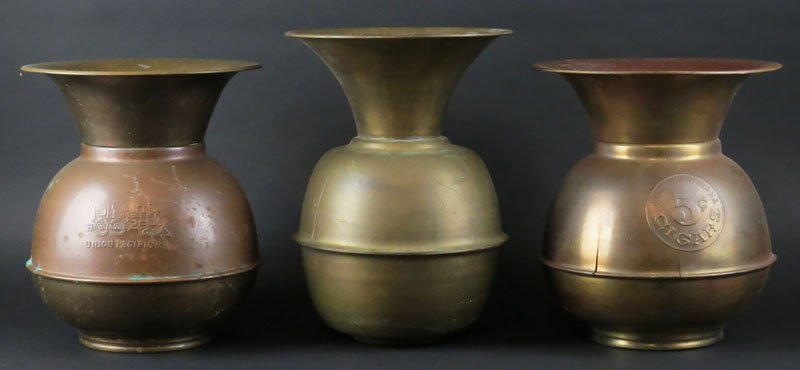 Vintage Brass Union Pacific Railroad Spittoon Cuspidor (1 of 1)