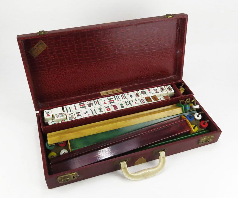 Mahjong Tile Set with Case. Includes 152 Plastic Tiles (1 of 1)