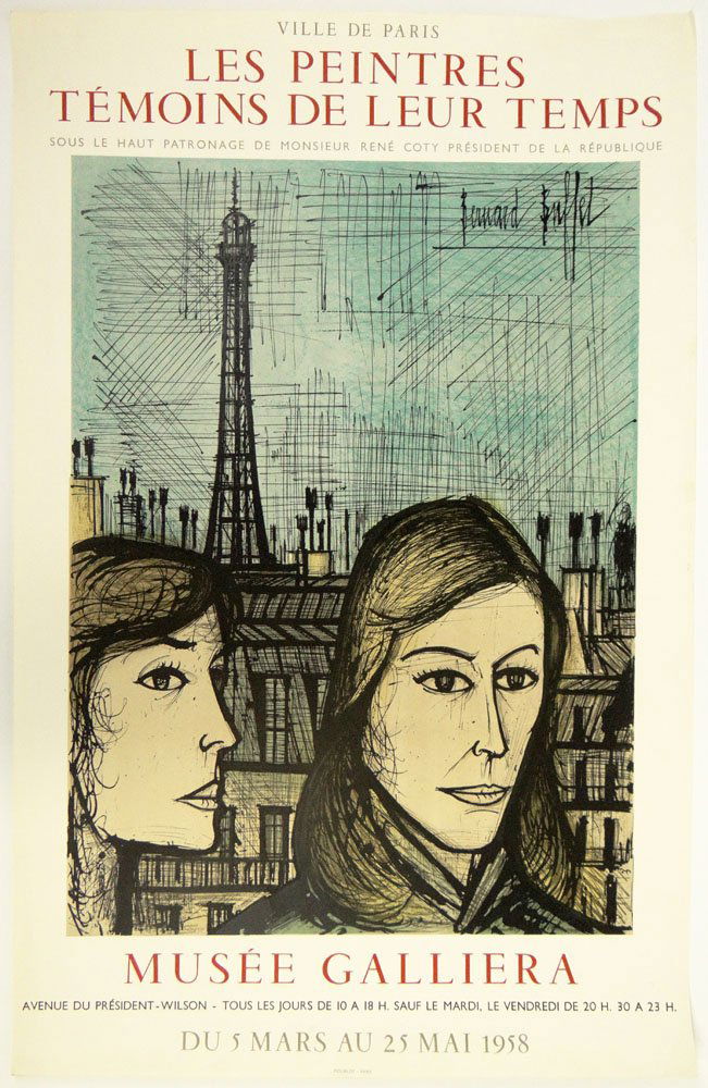 Bernard Buffet French (1928-1999) Color Lithograph "Les (1 of 1)