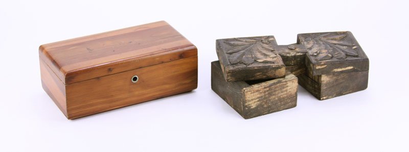 Two (2) Wooden Boxes Including; Neal Furniture and (1 of 1)