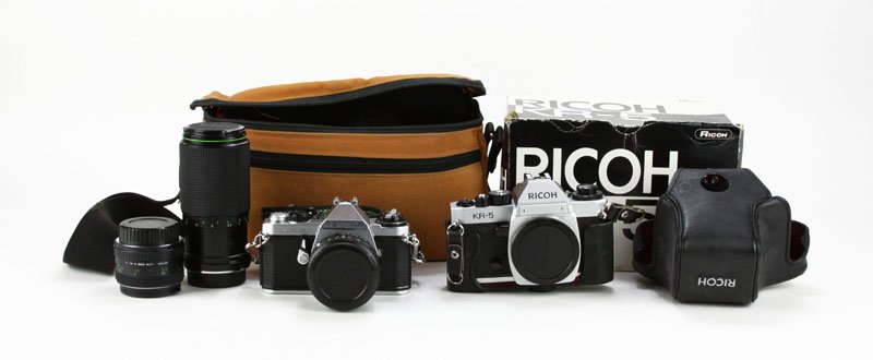 Box Lot of Cameras and Camera Parts. Condition Varies. (1 of 1)