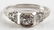 Vintage 18 Karat White Gold, 0.23 Carat Diamond