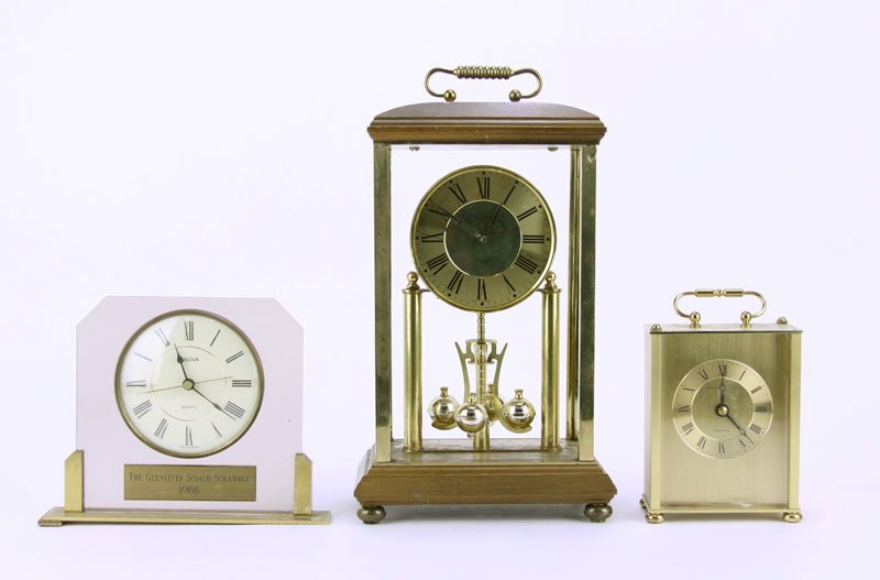 Large Bulova Anniversary Clock togethre with Hamilton (1 of 1)