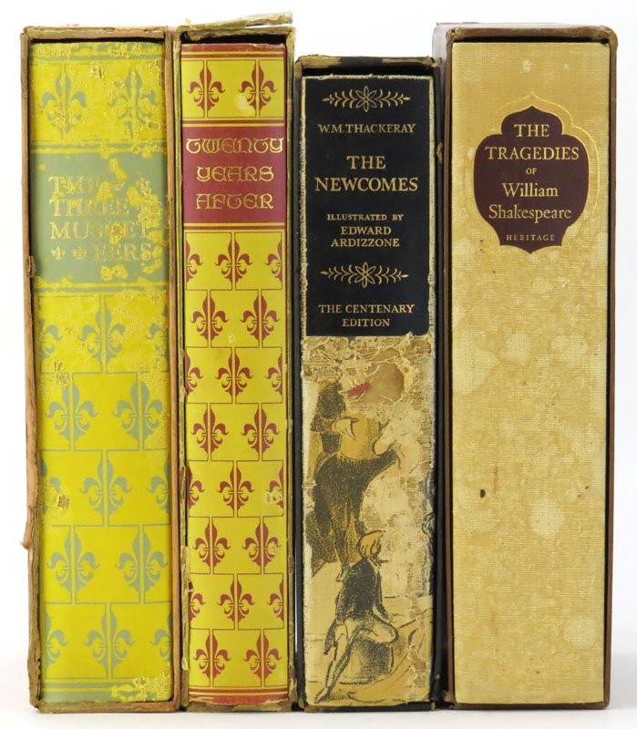 Four (4) Cased Hard Cover  Books by the Heritage Press. (1 of 1)