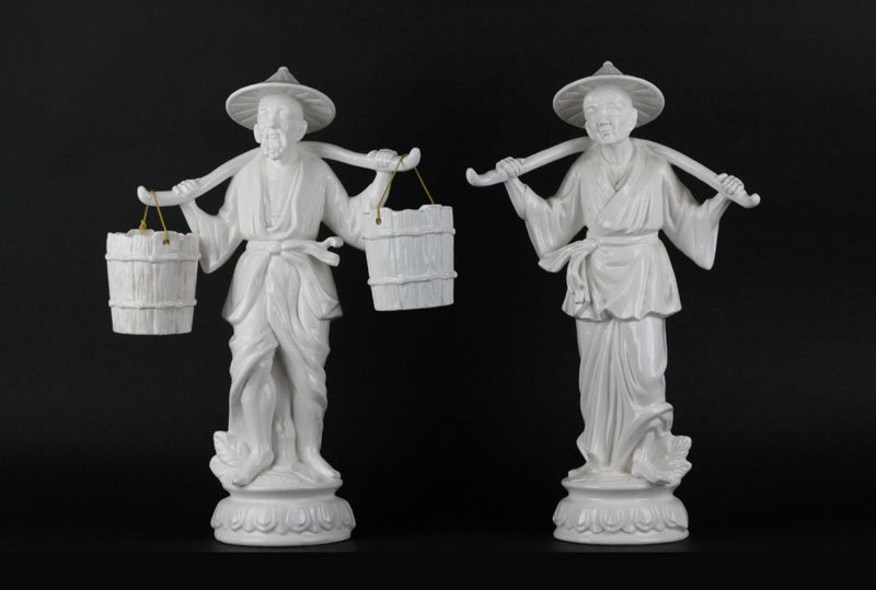 Two (2) Ardalt Japanese White Porcelain Figures. (1 of 1)