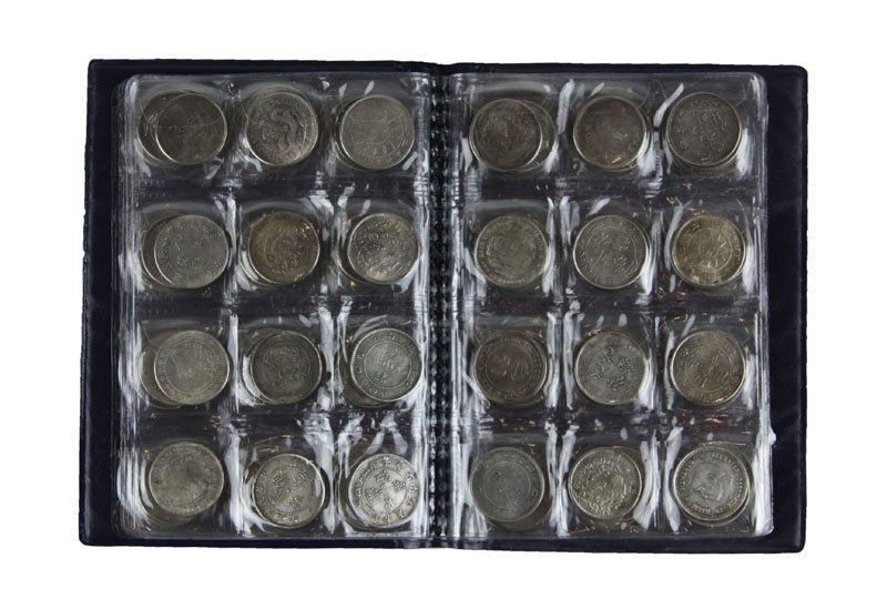 World Coin Stock Book filled with Chinese Silver Color (1 of 1)