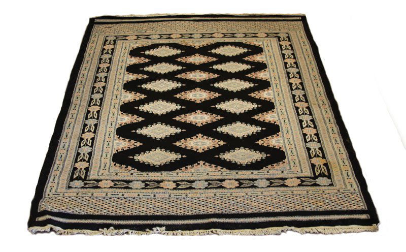 Persian Style Area Rug. Unsigned. Good Condition, Wear (1 of 1)