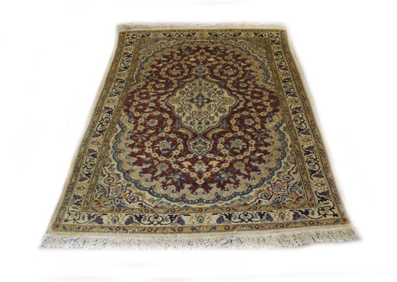 Hand Woven Persian Style Area Rug. Unsigned. Dirty or (1 of 1)