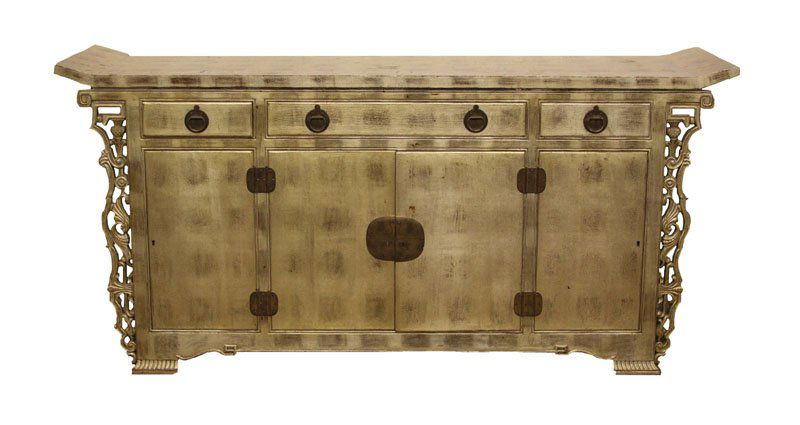 Modern Chinese Distressed Style Console Cabinet with (1 of 1)
