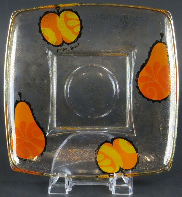 Jacques Briard Serving Tray Fruit Dish  Signed. Good (1 of 1)