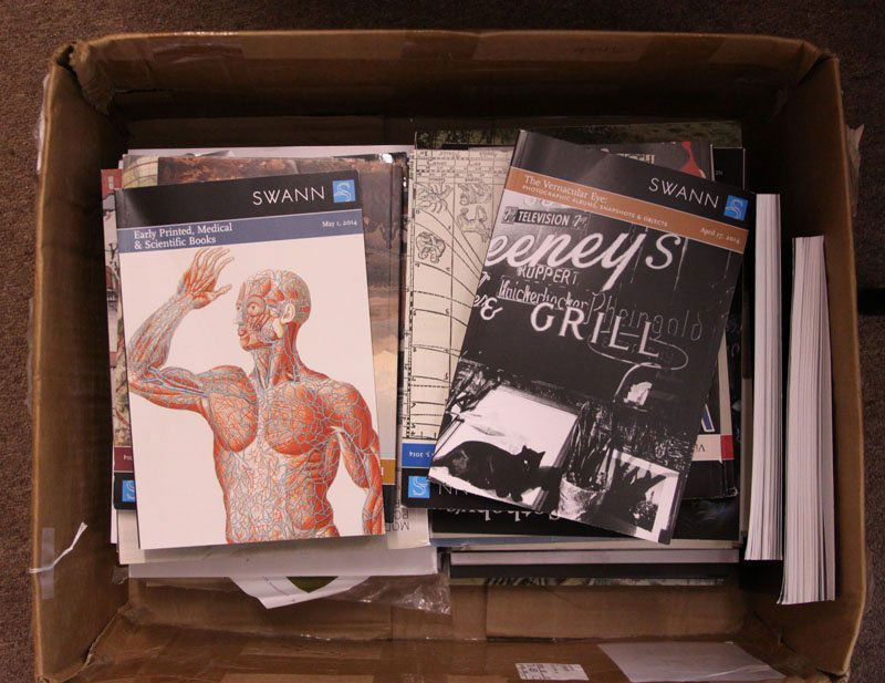 Box of Sotheby's, Christies and Swanns Auction (1 of 1)