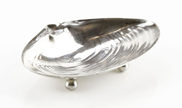Cartier Sterling Silver Footed Clam Shell Dish. Signed (1 of 1)