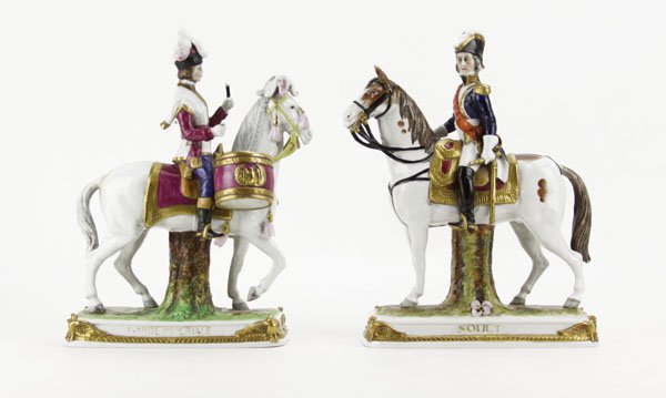 Two (2) German Hand Painted and Gilt "Soult" and "Garde (1 of 1)