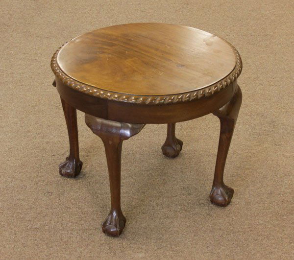 Vintage Mohogany Wooden Rope Style Edge Side Table. (1 of 1)