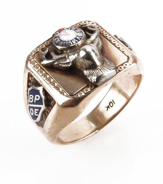 Vintage Elks Fraternity Club 10 Karat Rose Gold (1 of 1)