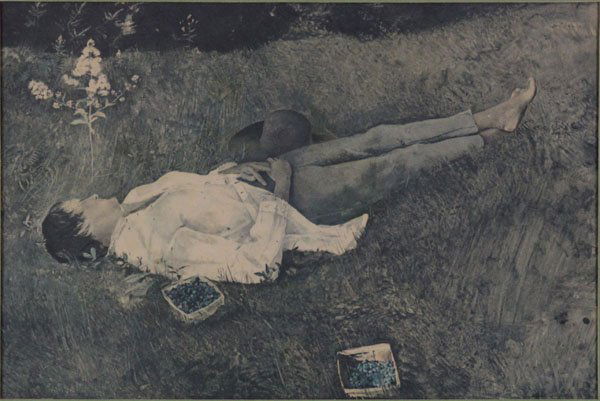 Andrew Wyeth (20th Century) Framed Print of the Berry (1 of 1)
