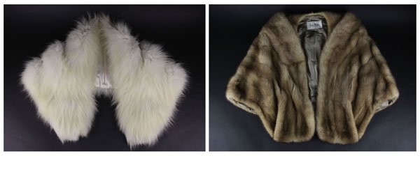 Two (2) Vintage Ladies Fox Fur Stoles. (1 of 1)