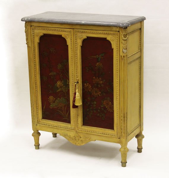 19th Century French Louis XVI-style Two Door Painted (1 of 1)
