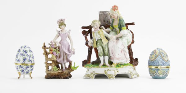 Box Lot of Miscellaneous Porcelain Items. Includes Two (1 of 1)