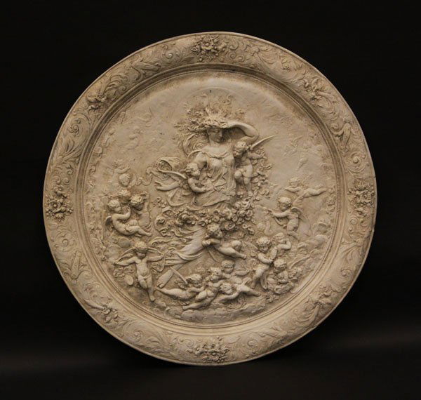 Vintage Italian Style Cherub Figural Wall Hanging (1 of 1)