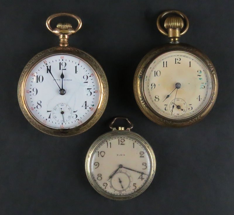 Tray Lot of Gold Filled Vintage or Older Pocket: Tray Lot of Gold Filled Vintage or Older Pocket Watches. Some Running and Some Not Running. The Gallery does Not warranty the running condition of watches. Shipping $20.00