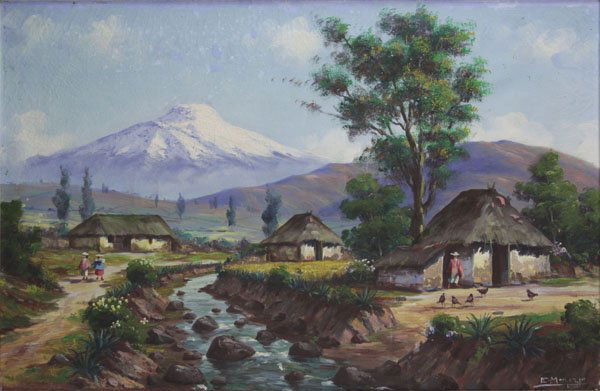 Emilio Moncayo, Ecuador (1895-1970) Oil on Canvas (1 of 1)