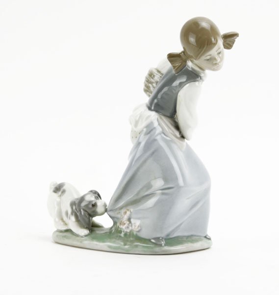 Lladro Glazed Porcelain "Naughty Dog" Figure #4982. (1 of 1)