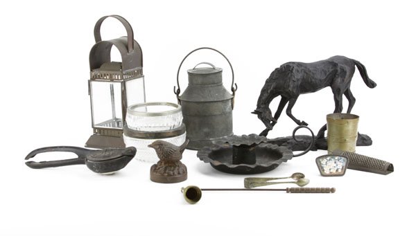 Box Lot of Assorted Vintage Pieces. Includes Lanthern, (1 of 1)