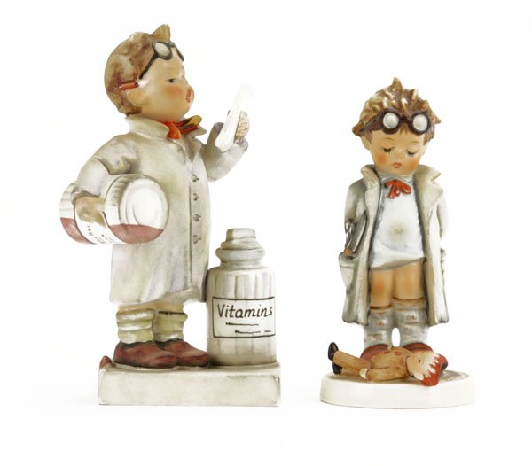 Lot of Two (2) Vintage Hummel Goebel "Pharmacist" #322 (1 of 1)