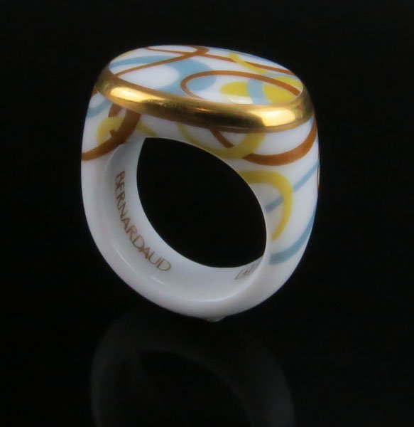 Bernardaud Multi-Colored Enamel Ring in Original Box.: Bernardaud Multi-Colored Enamel Ring in Original Box. Good Condition. Ring Size 8. Shipping $15.00