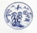 Large Early 20th C. Japanese Blue and White Porcelain