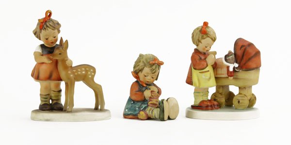 Lot of Three (3) Hummel Goebel Porcelain Figures. (1 of 1)