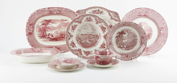 Thirty-Seven (37) Pc English Porcelain Dinner Service. (1 of 1)