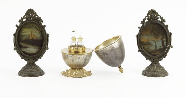 Two (2) Miniature Paintings on Copper along with Miniat (1 of 1)