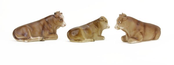 Lot of Three (3) Goebel Hummel Nativity Cow Figures. (1 of 1)
