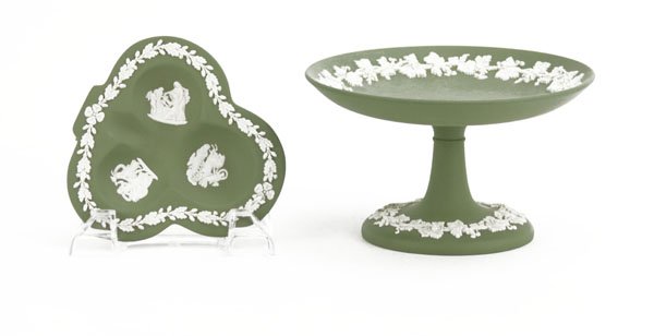 Wedgwood Jasperware Compote along with Matching Ash (1 of 1)