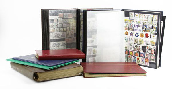 Box Lot of Assorted Stamp Books. Please Examine All (1 of 1)