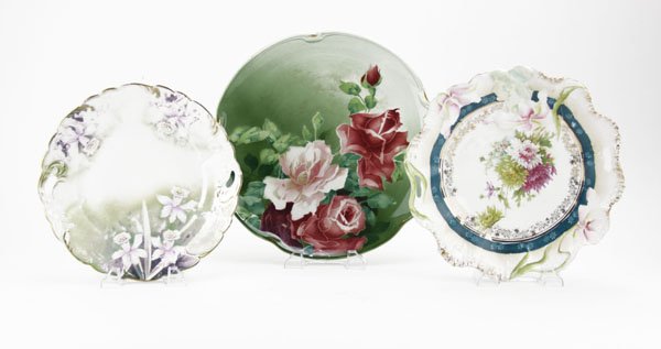 K&G Luneville Porcelain Plate along with Two (2) Unmark (1 of 1)