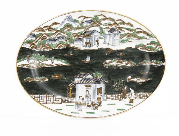 Large Early 20th C. Chinese Hand Painted Serving Platte (1 of 1)