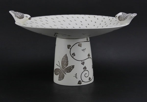 Emilia Castillo Plata Mexico Pedestal Dish/Bird Bath (1 of 1)
