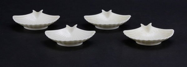 Four (4) Lenox Sea Shell Shaped Sauce Dishes. Dirty or (1 of 1)